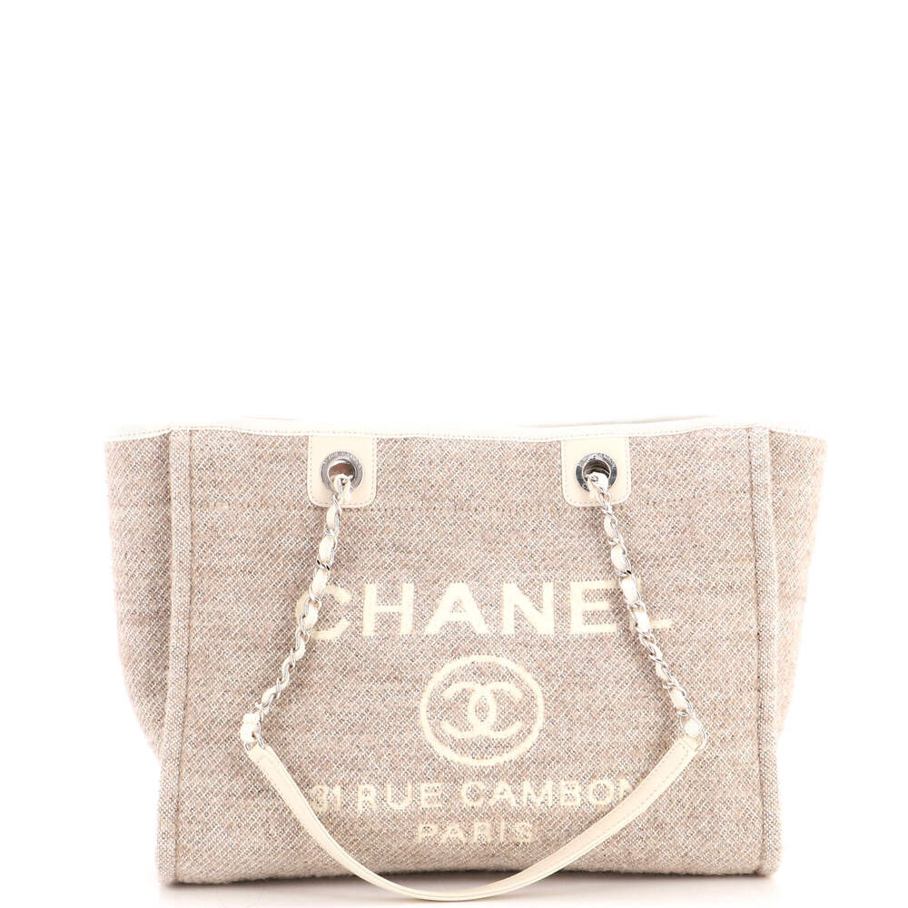 Chanel Medium Deauville Tote Mixed Fibers